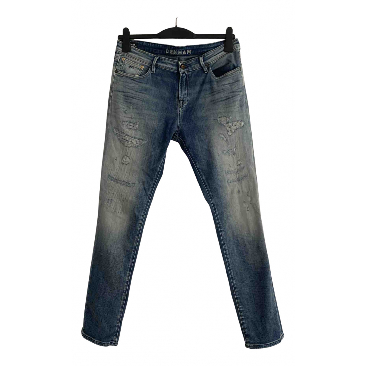 Blue cotton jeans Denham Blue size 28 